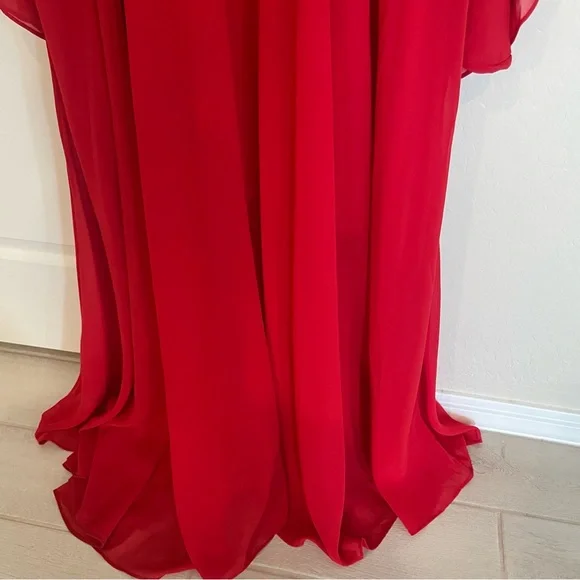 Meghan LA Lilypad Red Maxi Dress - Picture 6 of 11